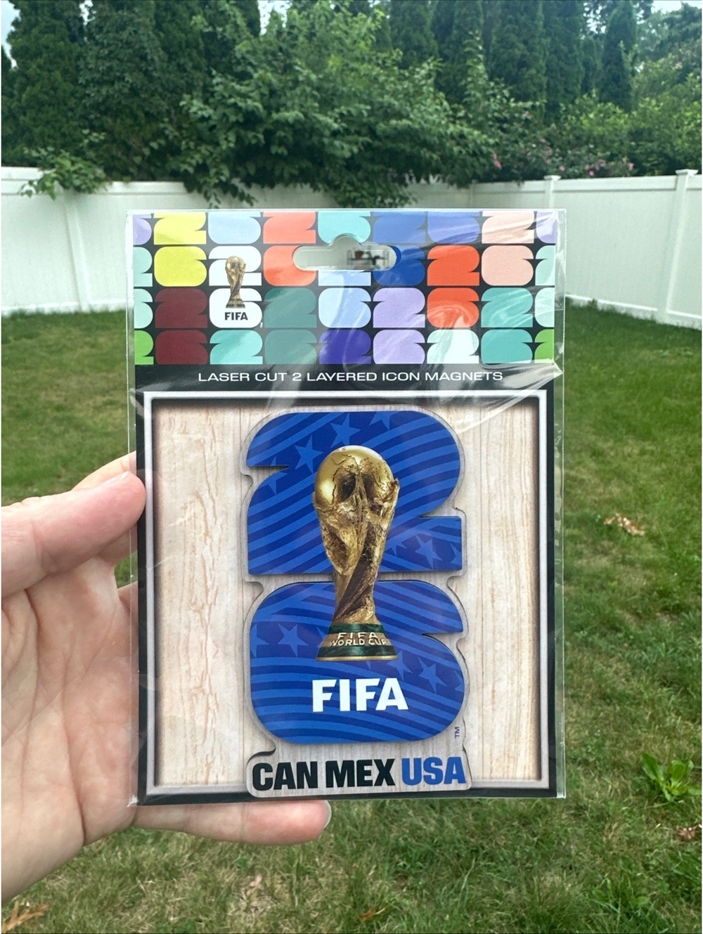 Official FIFA World Cup 2026 5” Magnet Laser Cut USA New